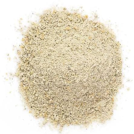 Guar meal churi shown loose, with its fine even texture