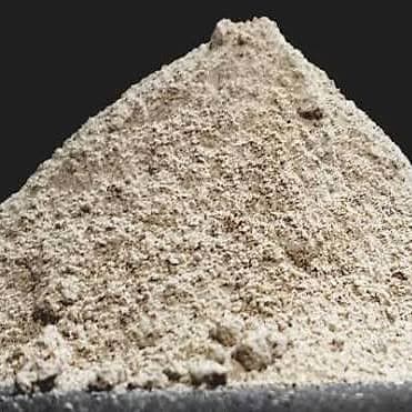 A heap of guar meal churi seen close up