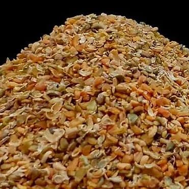 A heap of guar meal korma seen close up